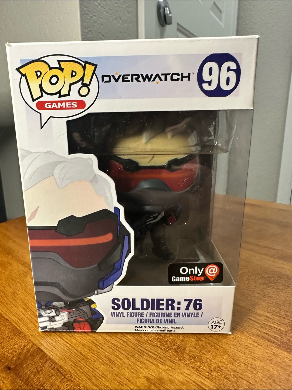 Funko Pop! Overwatch Soldier: 76 Vinyl Figure - Red, Black, Gray